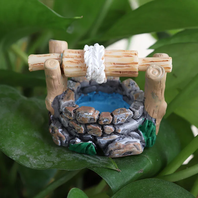 1 шт. Новый DIY миниатюрная дом Винтаж бурение скважин на воду для украшения сада