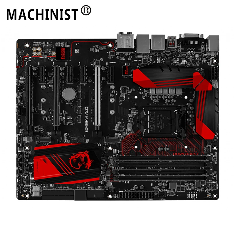 

For MSI Z170A GAMING M5 Desktop motherboard MB Intel Z170 LGA 1151 ATX DDR4 64GB SATA3.0 M.2 USB3.0 100% fully Tested