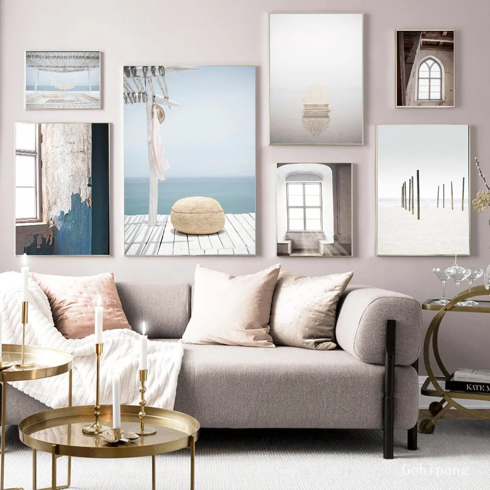 Morocco-Door-Landscape-Wall-Art-Canvas-Painting-Nordic-Posters-And-Prints-Classic-Building-Wall-Pictures-For