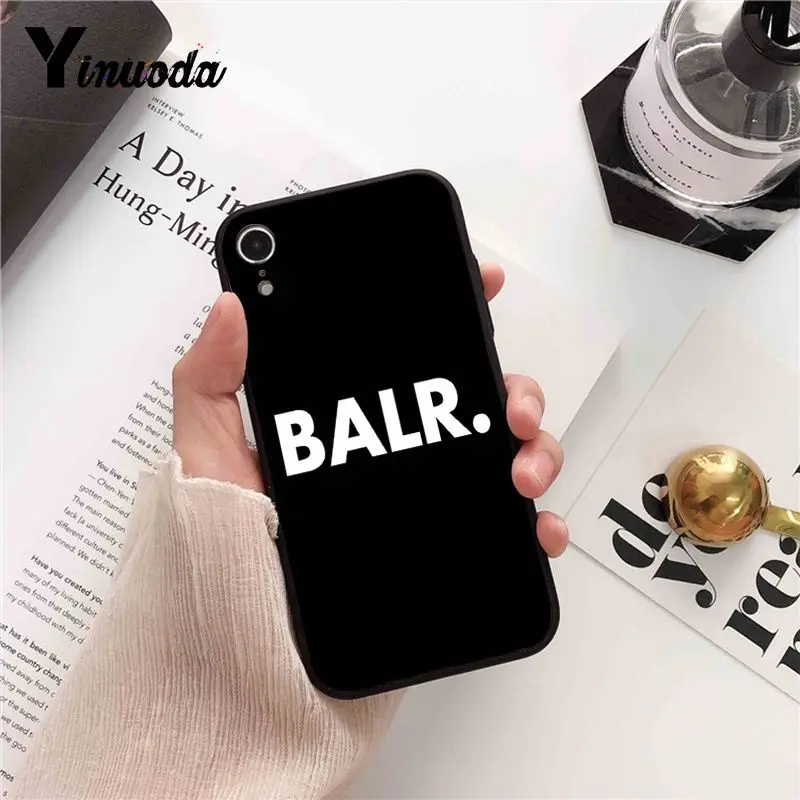 Yinuoda Cool balr log роскошный высокий протектор на конце чехол для телефона для iPhone 8 7 6 6S 6Plus X XS MAX 5 5S SE XR 10 чехол 11 pro max - Цвет: A3