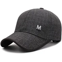 Весна и лето, Мужская льняная бейсболка с большой головой, папа, крутые солнцезащитные кепки для мужчин размера плюс, бейсболка s 55-58 см 58-60 см
