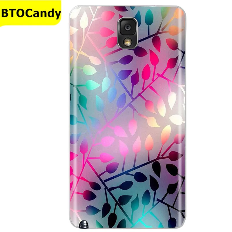 Soft Silicone Case For Samsung Galaxy Note 3 Case Cute Flower Soft TPU Case For Samsung Note 3 Note III Bumper Coque Funda Shell mobile pouch Cases & Covers