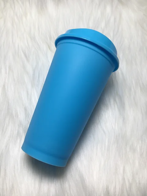 BPA free 473ml 480ml 500ml 16oz blank plain reusable plastic coffee cup  travel coffee mug hot cup hot drink cup to go