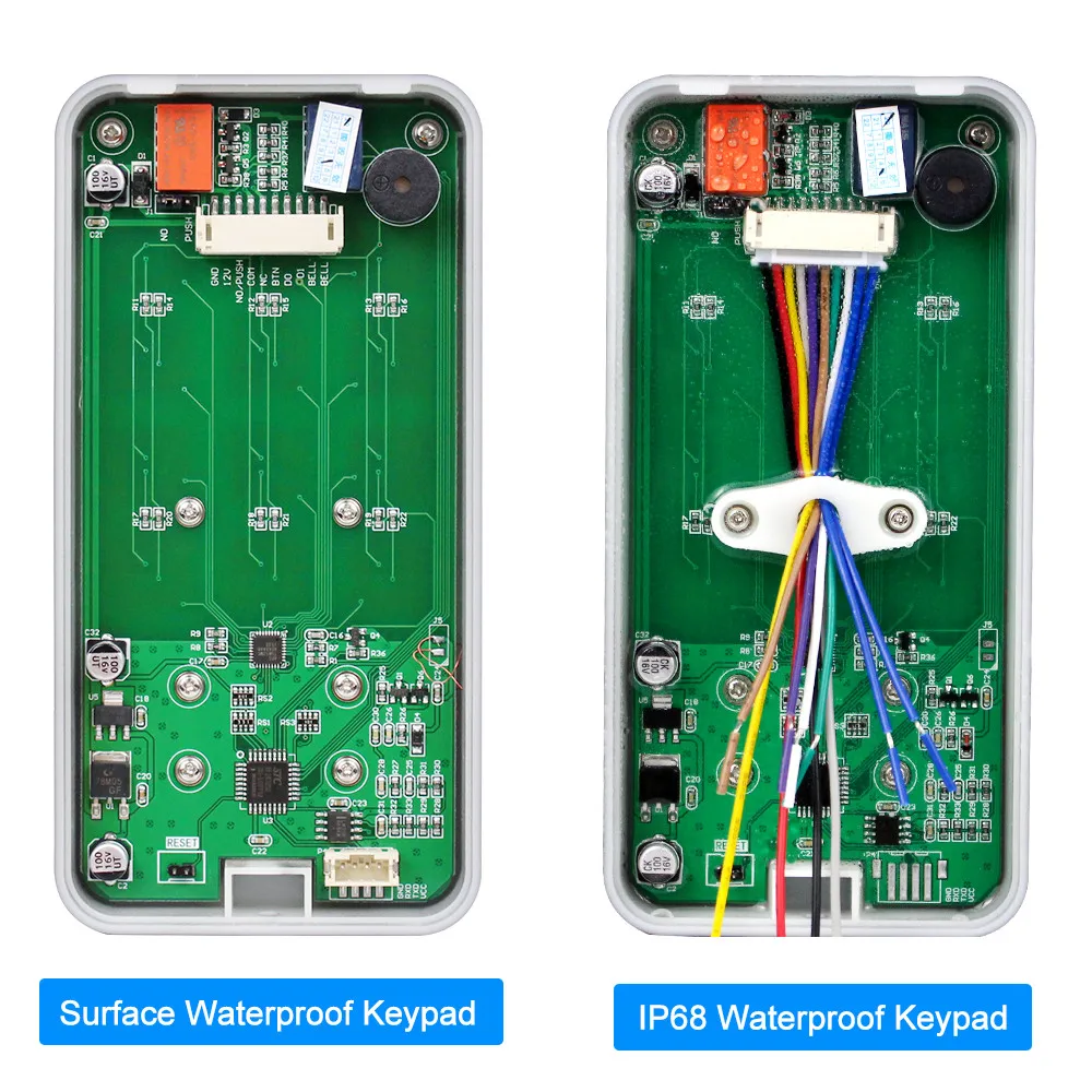 RFID Card Door Access Controller Backlight Keypad 3000 User 125KHz Card Token Tamper-alarm with RFID Keyfobs Waterproof Optional