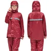QIAN Cycling Raincoats Motorcycle Women/Men Suit Rain Coat Pants Police Poncho Waterproof Rain Jacket Men Protective Rain Gear ► Photo 3/6