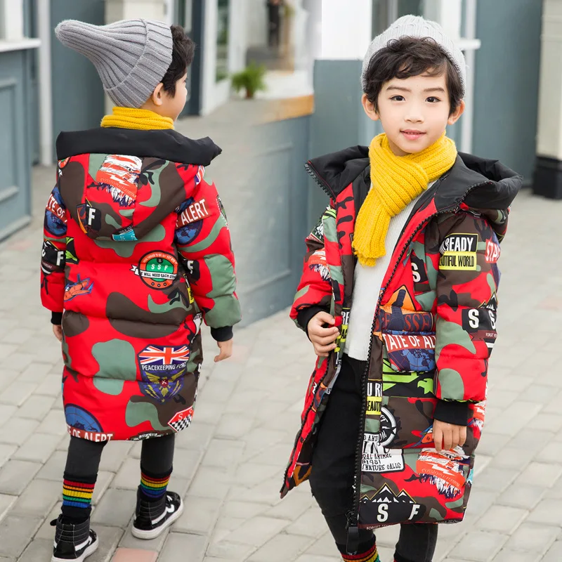

Long zhi yuan Childrenswear 2018 New Style Winter Boys Cotton-padded Clothes Big Boy Winter Cotton-padded Jacket Baby Cotton-pad