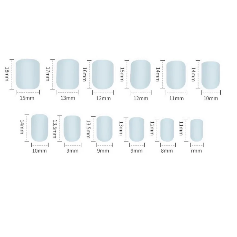GAM-BELLE Natural Nude Purple French Nail Tips Artificial False Fake Nails Summer Short Full Cover Press On Nails Decoration