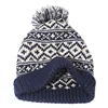 Winter Hats For Women To Keep Warm Pompoms Natural Knit Hat Women Beanie Cotton Fluffy Hat Hedging  Cap Variegated Plaid Cap New 2