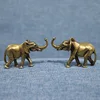 Vintage Brass Elephant Home Decor Ornaments Crafts Miniatures Figurines Desk Decoration Accessories Handmade Mini Animals Statue ► Photo 2/6