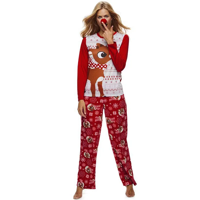 Новинка года; одинаковые комплекты одежды для всей семьи; Рождественская ночная рубашка с принтом Животных Унисекс; домашняя одежда; пижамный комплект одежды