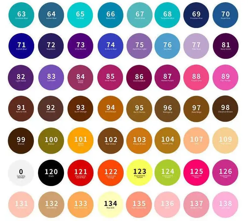 TOUCHFIVE Optional168 Colors Sketch Markers Alcohol Based Markers Painting Art Supplies Pen for Kids , adult painting,Coloring TOUCHFIVE Optional168 Colors Sketch Markers Alcohol Based Markers Painting Art Supplies Pen for Kids , adult painting,Coloring