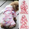 Soft Dog Jumpsuit Autumn Winter Pet Pajamas for Small Puppy Dog Cats Flannel Pet Chihuahua Pug 4-legged Clothes Pet Dog Clothing 1
