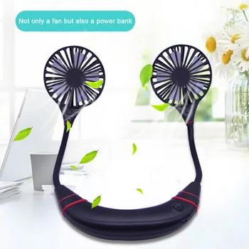 

3 Speed 360 Degree USB Mini Neck Fan Hands-free Neck Fan Hanging Mini Portable Sports Fans 12H Working Hours Portable