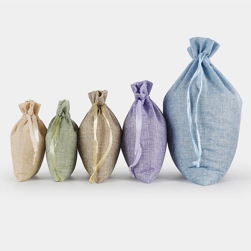 

Multiple size Natural Resuable Jute Linen Drawstring bags Pouch Packaging Gift Bag Jewelry Christmas Bag Drawstring Gift Bags