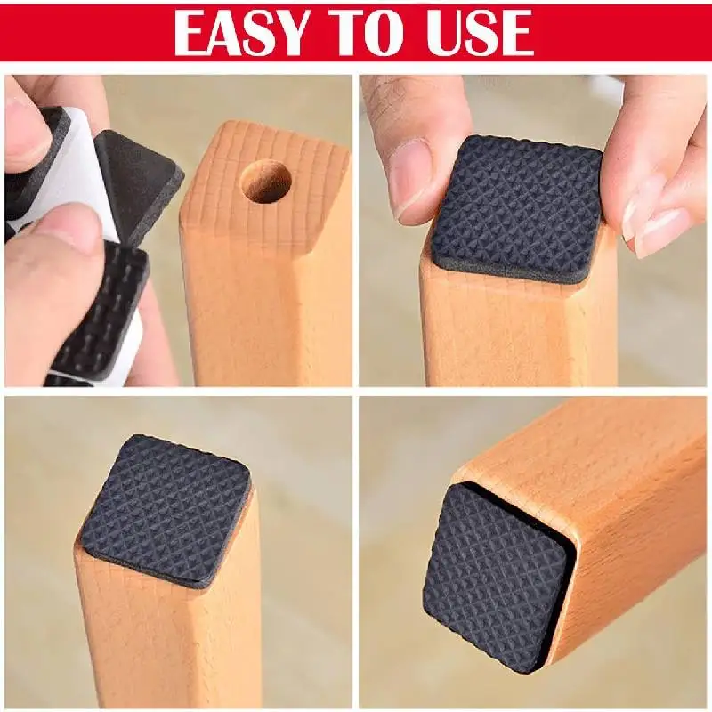 Non Slip Furniture Pads Furniture Grippers Self Adhesive Rubber