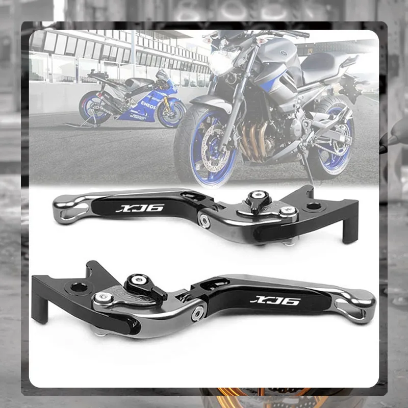 For YAMAHA XJ6 DIVERSION 2009-2015 10 11 12 13 14 Motorcycle Accessories Folding Extendable Brake Clutch Levers Gray Logo | Автомобили и