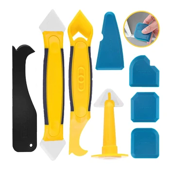 

9Pcs Glass Glue Remover Puller Joint Tool Multifunctional Sealing Caulk Sealant Remover Caps
