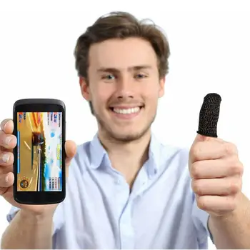 

New Mobile Game Controller Finger Sleeve Sets, Anti-Sweat Reusable Sweatproof Breathable Full Press Screen Finger Set For PUBG