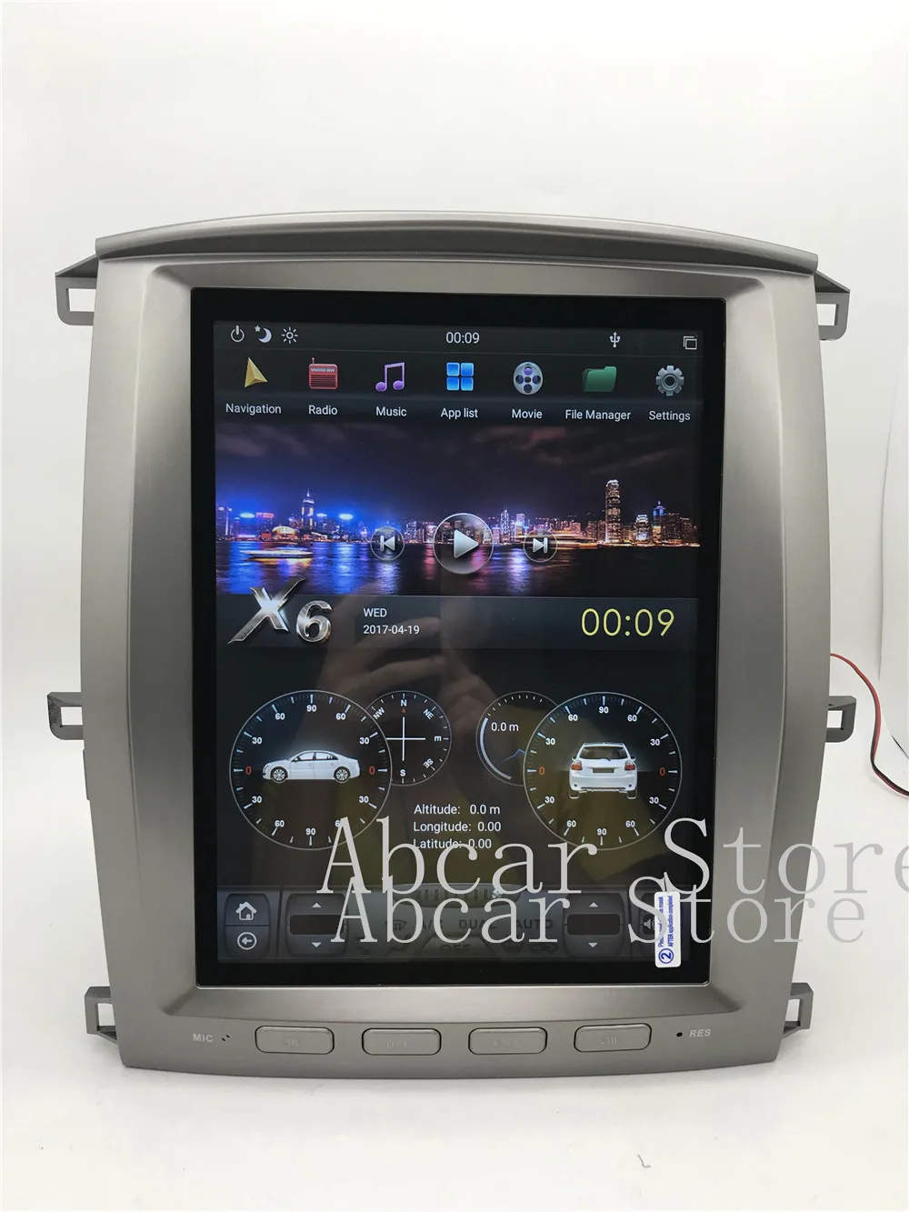 Tesla стиль Android 8,1 автомобильный dvd-плеер gps навигация для TOYOTA LAND CRUISER LC100 LEXUS LX470 px6 Мультимедиа Радио 4K ips
