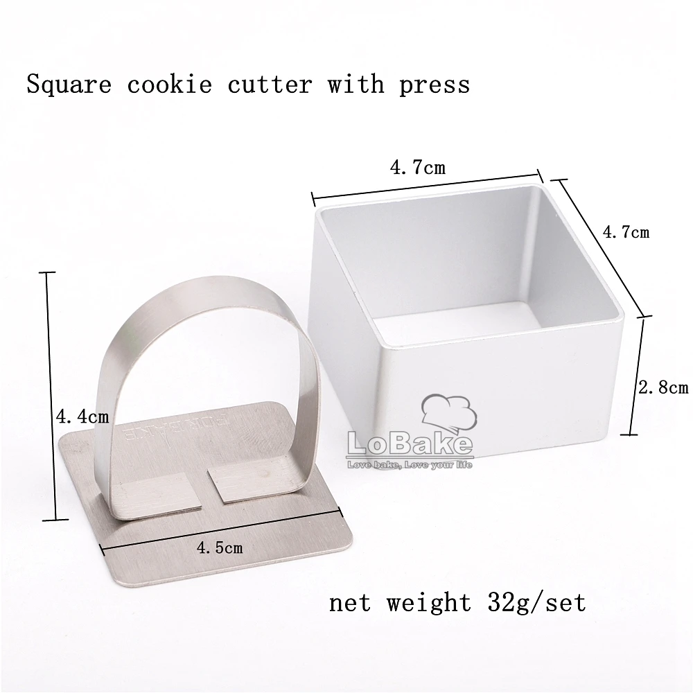 Details about   10 Pack Aluminium Alloy Pineapple Cake Cutter+Pressing Stamp Cookie Mold Set DIY 