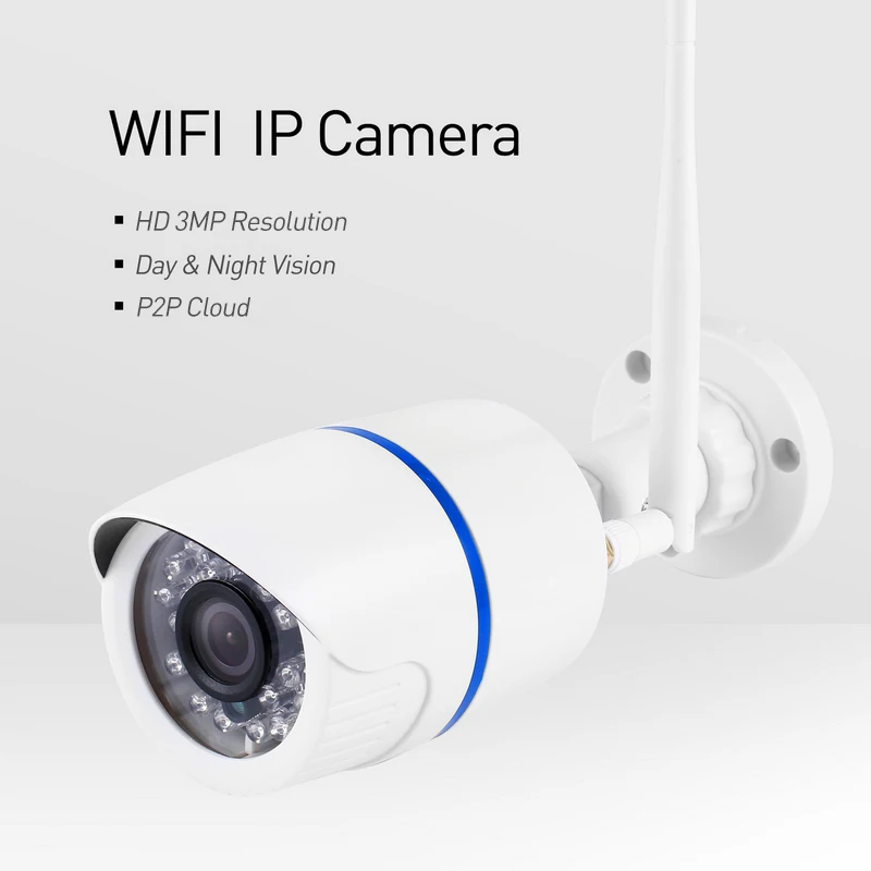Наружная IP камера видеонаблюдения H.265 Wi Fi 3 Мп/1080P с ночным видением