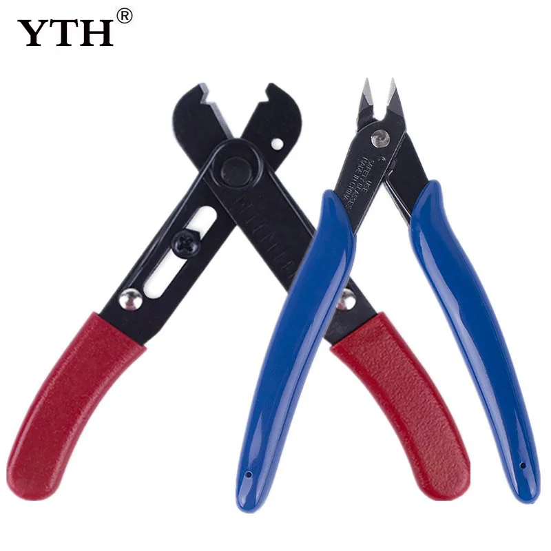 

YTH wire stripper stripping Hand Tools Cable stripping Pliers Side Cutters strippers 5" Mini Electronic Cutting Trimming Pliers
