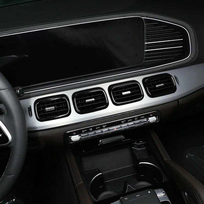 Центральная консоль для Mercedes Benz GLE GLS Class W167 X167 2020 ABS черного/углеродного