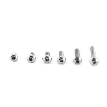 

60pcs 304 Stainless Steel M5 Pan Head Hex Combination Set Hexagonal Socket Head Cap Screw Combination Set