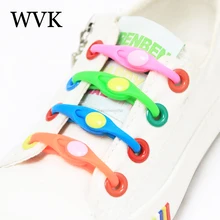

12pcs Elastic Loop Silicone Shoelaces No Tie Shoe laces Rubber Sneaker Shoelace Adults kids Lazy Laces One size fits all shoes