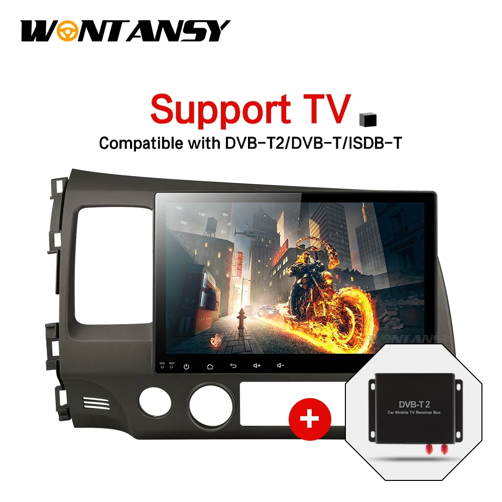 PX30 android 9 0 автомобильный dvd gps плеер для honda civic 2006 2011 с радио навигацией поддержка