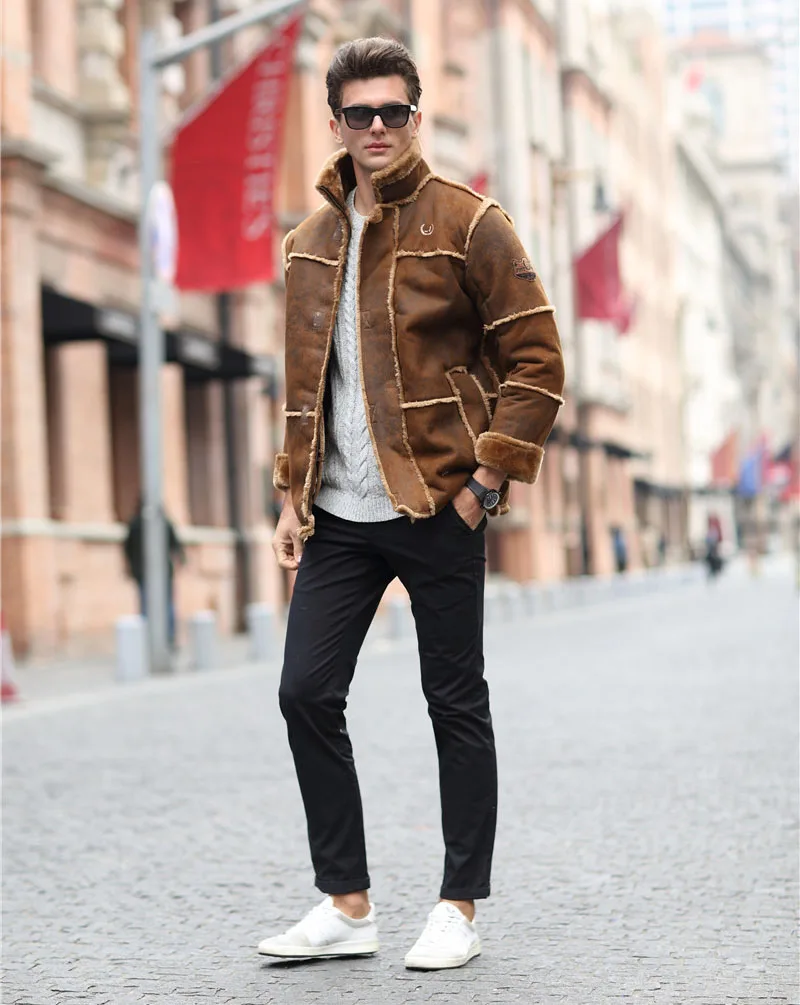 suede leather coffee 05
