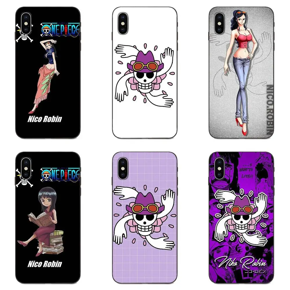 

Tpu Phone Case For Xiaomi Redmi Note 2 3 4 4A 4X 5 5A 6 6A 7 Go Plus Pro S2 Y2 One Piece Nico Robin Skull Flag