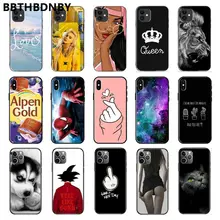 Funda de teléfono para IPhone 11 funda de silicona TPU suave para IPhone 11 Pro XS MAX 8 7 6 6S Plus X 5 5S SE XR(China)