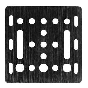 

3D Printer Part V-Slot Gantry Plate 20Mm Black Sand Blasting 65.5Mmx65.5Mmxm