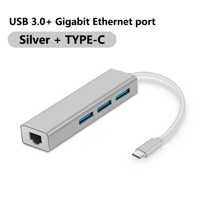 USB C концентратор Gigabit Ethernet Rj45 Lan адаптер usb type C к USB 3,0 концентратор 10/100/1000 сетевая карта для MacBook ChromeBook