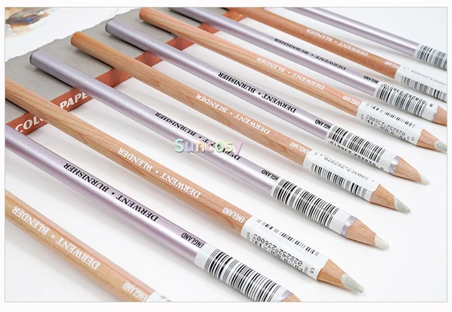 KALOUR Colorless Blender and Burnisher Pencils Set,Non-pigmented