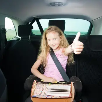 

Car Seat Tray Waterproof Stroller Holder Kid Toy Food Drink Storage Table Disassemble Assemble Accept and Carry Easily