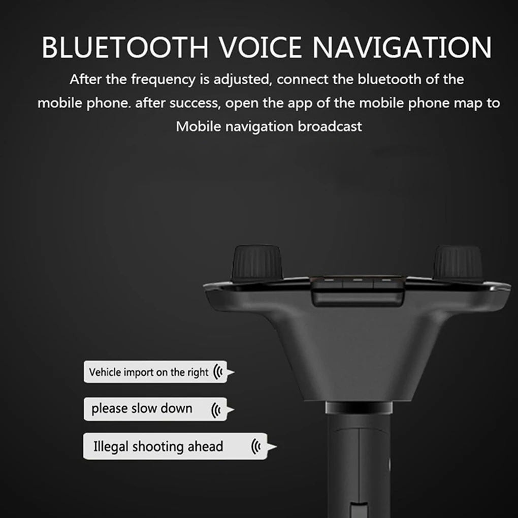 Автомобильный 1,3 дюйма ЖК-экран MP3-плеер Bluetooth динамик громкой связи 2 USB порт зарядное устройство Контроль эквалайзера