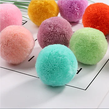 50mm Pom Piel  Soft Pompones Fluffy Plush Crafts DIY Pom Pompoms Ball Furball Home Decor Dress Jewelry Scarf Sewing Accessories