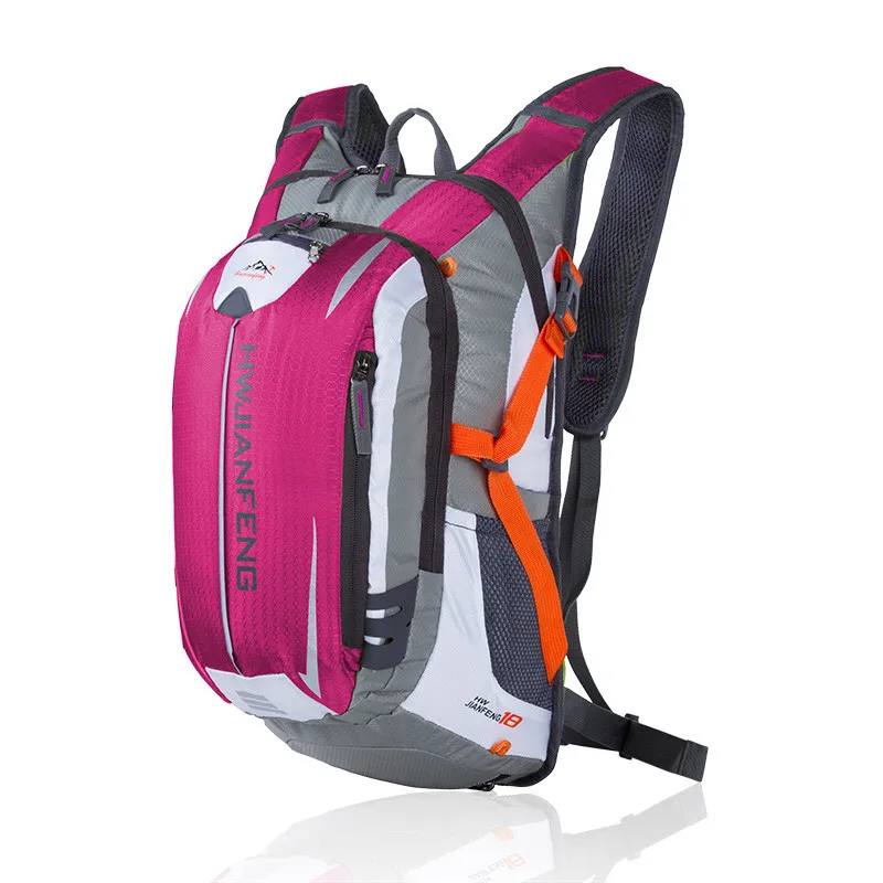Rose Red 18L открытый MTB легкий велосипедный рюкзак Водонепроницаемый альпинистский походный Кемпинг Беговая Сумка дорожная дышащий рюкзак - Цвет: Rose Red