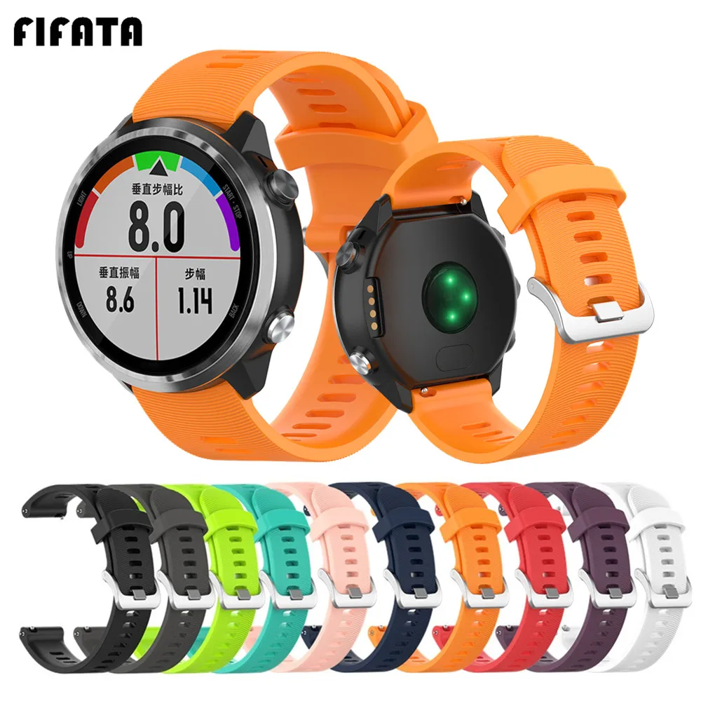 FIFATA официальный силиконовый браслет для Garmin Forerunner645 245 245 м Vivoactive3 браслет для Polar Ignite Смарт-часы ремешок