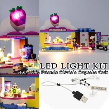 

LED Light Kit for 41366 Cupcake Cafe House Building Kit Decoration Moc Building Blocks Toys Bricks Decorative Lights