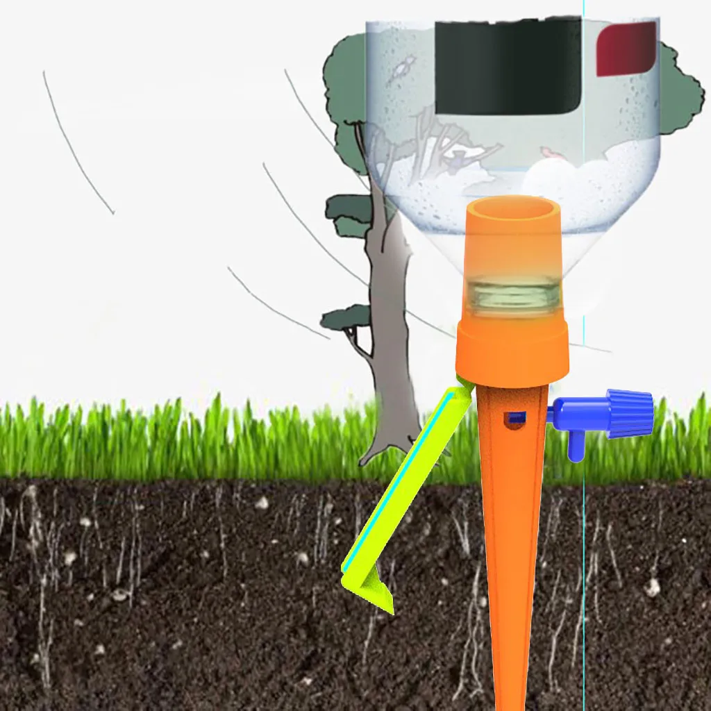 Orange 6 pcs 6 шт. растения Цветок Авто капельного Lrrigation полива системы горшечных растений самополива зонды капельницы ПВХ Садовые принадлежности обновлен - Цвет: Orange 6 pcs