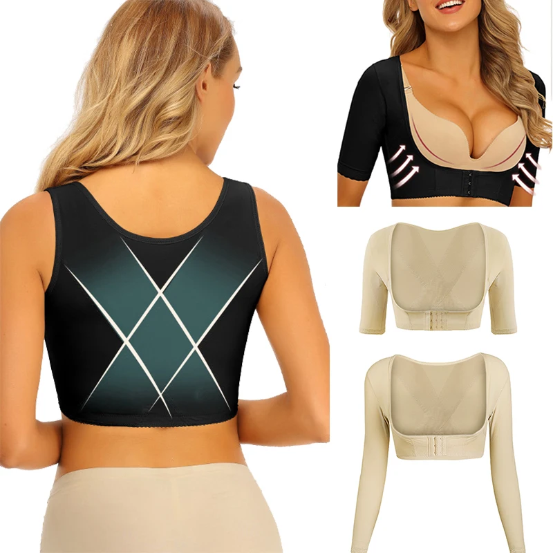 Body Shaper Women Arms Slimming Shoulder Underwear Back Posture Corrector Chest Lifter Humpback Prevent Corset
