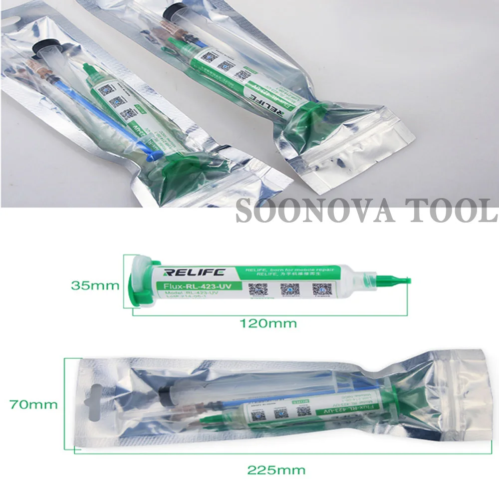 RL-423-UV бессвинцовый не-чистый флюс ремонт телефона специальный пастообразный припой паяльная паста для BGA Reball Чип сварки