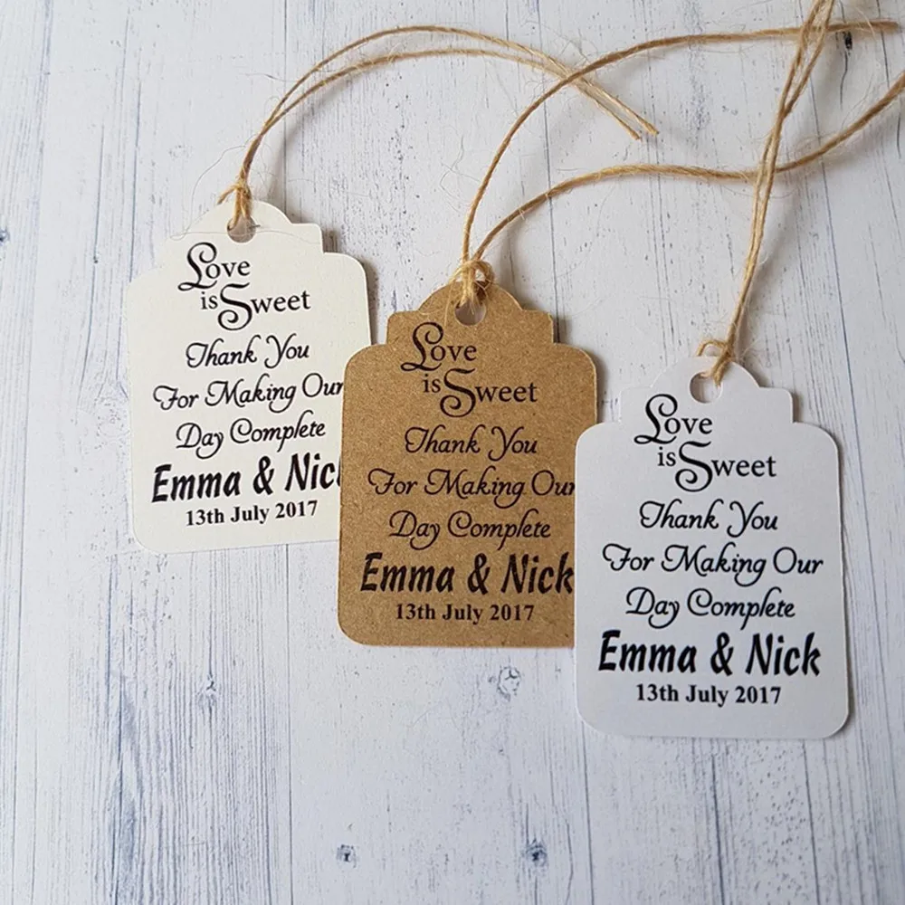  Bridal Shower Tags - Custom Gift Tags With Love