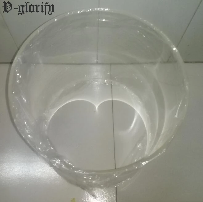 

22inch arylic drum shells undrilled (no holes) with 45 degree bearing edge