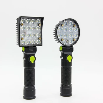 

Rechargeable LED Work Light with Magnetic Flexible Base, USB Charging, 4 Lighting Modes, COB Flashlight for Camping, Car Repair