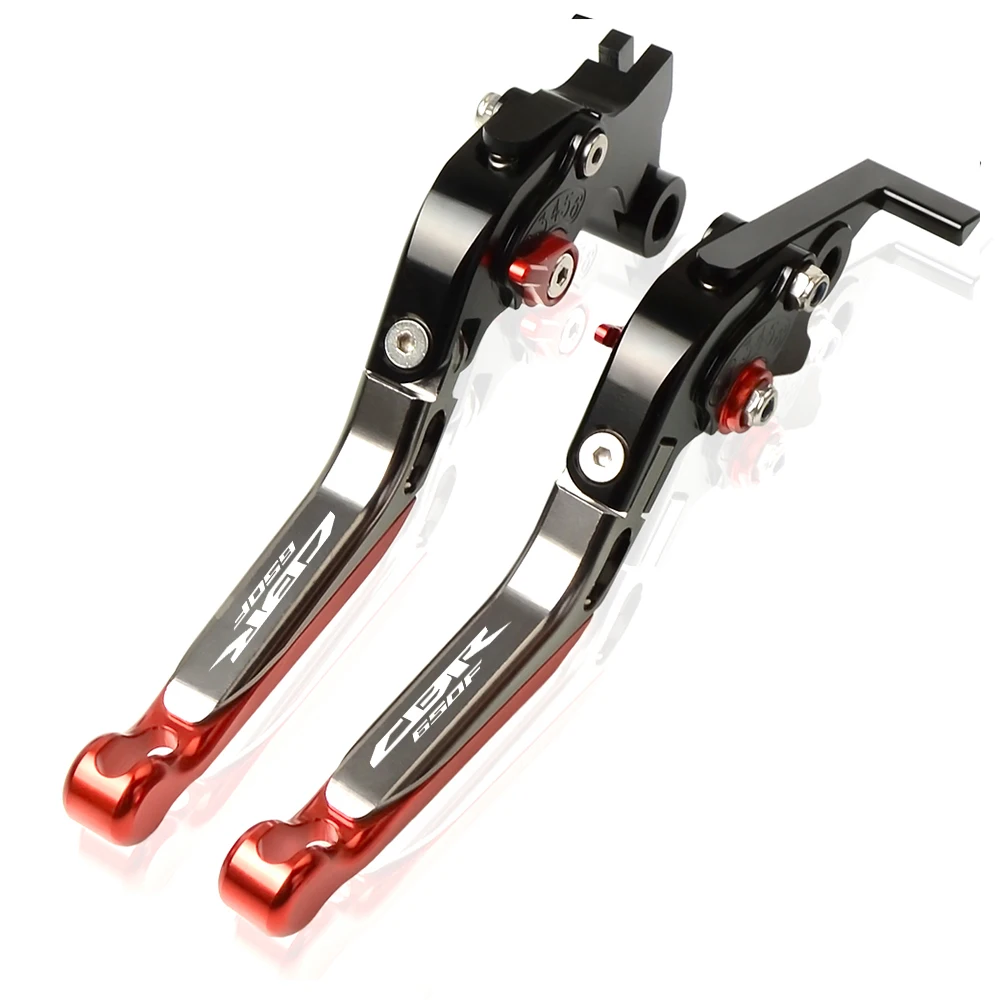 Для Honda CBR650F CBR 650 F CBR 650F CNC алюминиевые регулируемые, для гонок мотоцикла тормозные рычаги сцепления - Цвет: RDBKGYRD