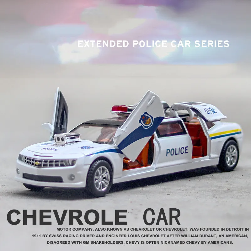 

Sound & Light 1:32 City Police/ SWAT /Fire Fighting Alloy Car Model Extended Car series Collection Gifts